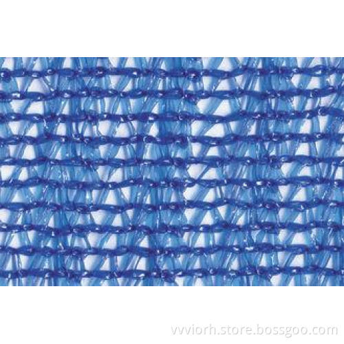 Blue Plastic Garden Shade Netting Raschel Knitted with Air